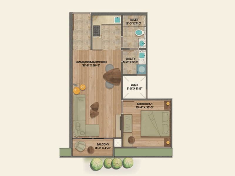 Nila Spaces Vida Floor plan